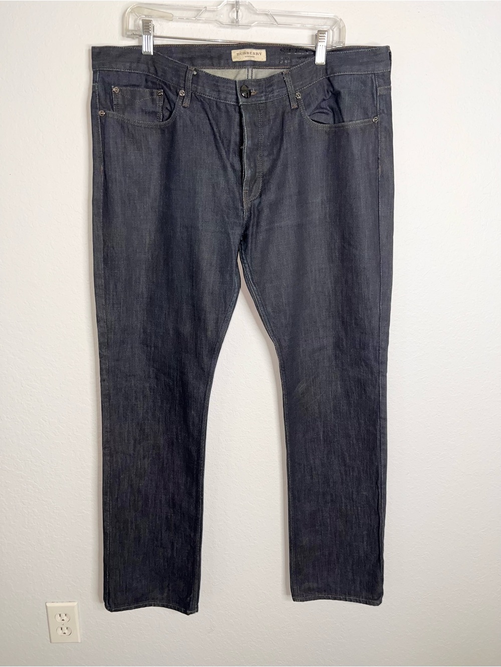 Burberry Steadman Jeans Men’s Size 38 X 32 Dark Wash Slim Straight Indigo H
